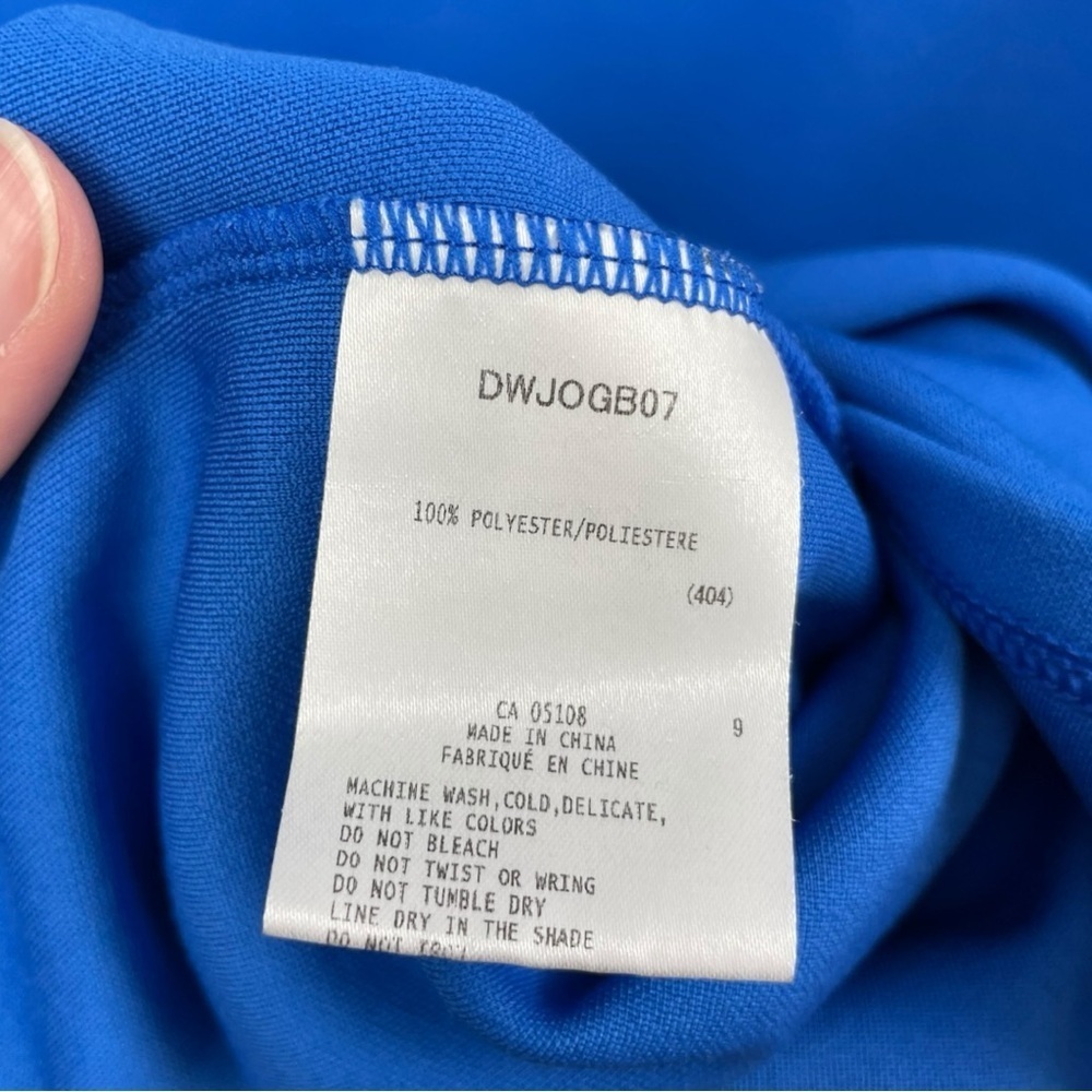 Descente Cobalt Blue Quarter Zip Logo Pullover Size 16 - Picture 8 of 8